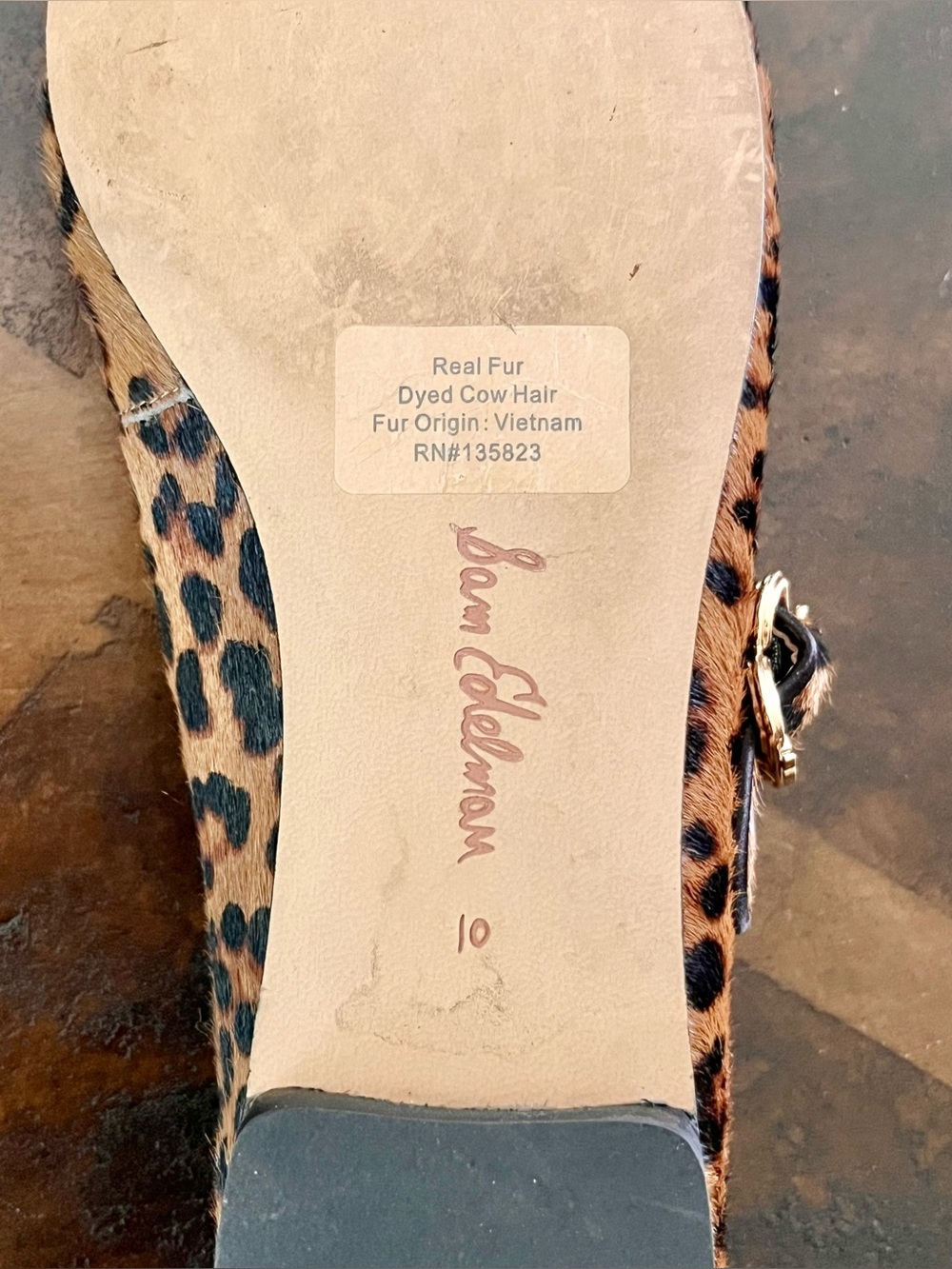 Sam Edelman Cheetah Print Flats Size 10 - Picture 8 of 8